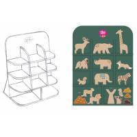 Présentoir figurines bois