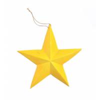Grote gele ster 13 cm 