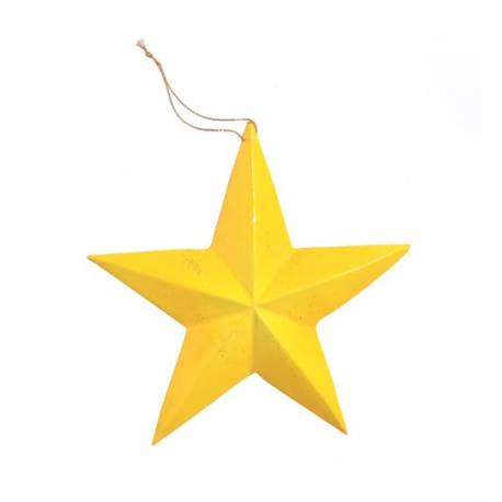 Grande étoile jaune 13cm