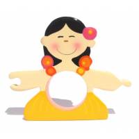 Thaitse handdoek rond 13x12cm 