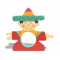 Mexicaanse handdoek rond 13x12 cm 