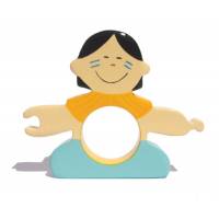 Thaitse handdoek rond 13x12cm 