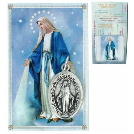 Display 100 Médailles Miraculeuses + Image / Texte