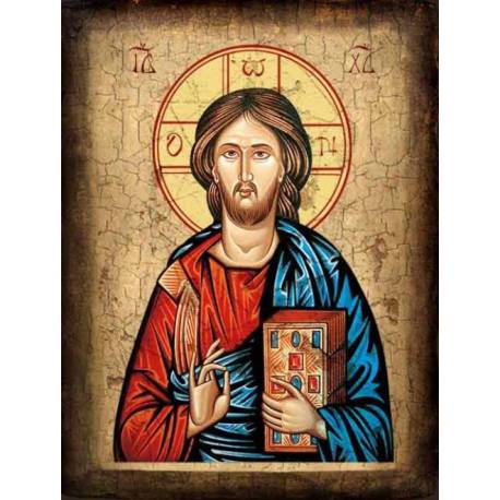 Icône - 20 X 16 cm - Pantocrator