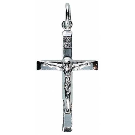 Croix 21 mm - Métal Nickelé