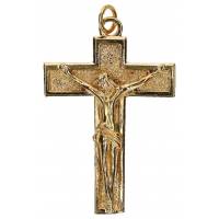 Kruisje metaal verguld 35 X 26 mm 