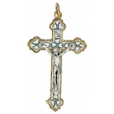 Croix bicolore 38 X 24 mm