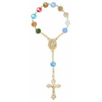 Dizainier / voiture semicristal Multicolore Métal doré