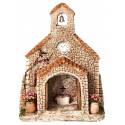 Décor pour santons de Provence Chapelle - 14x7x20 cm