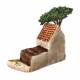 Décor pour santons de Provence Clapier avec arbre - 18 x 10 cm