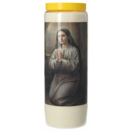 Noveenkaars / wit / H Bernadette 