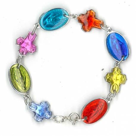 Armband Kruisjes / Medailles - Diverse kleuren 