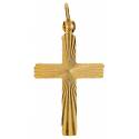 Kruisje 25 mm Metaal verguld 