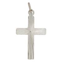 Croix diamantée 25 mm Métal nickelé