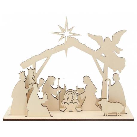 Crèche en bois à monter