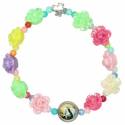 Bracelet s/élast. multicolore / enfants + méd. Ste Rita