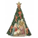 Sapin / Nativité - 7 X H11 Cm - A poser / A pendre