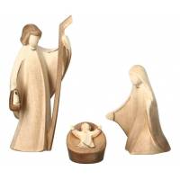 Sainte Famille : crèche de Noël en bois Aram 10 cm (4 pièces)