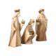 Rois Mages : crèche de Noël en bois Aram 10 cm (3 pièces)