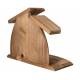 Etable vide en bois pour crèche de Noël - 24 x 12 x 19 cm
