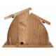 Etable vide en bois pour crèche de Noël - 24 x 12 x 19 cm