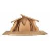 Lege kerststal in hout 48 x 22 x 22 cm 