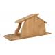 Etable vide en bois pour crèche de Noël 48 x 22 x 22 cm