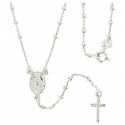 Rozenkrans zilver met rhodium 