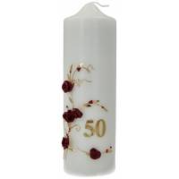 Jubileumkaars 220 X 70 - Goud + "50" 
