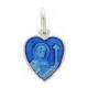 Medaille H Rita - Email Blauw 
