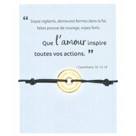 Armband "Parole de vie" Amour 