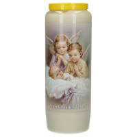 Neuvaine / blanc / Deux Anges + Enfant - Texte NL