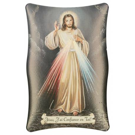 Kader 7 X H10 cm - Barmhartige Kristus - Tekst FR 