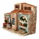 Decor voor santons de Provence Bloemen winkel - 21x9x16 cm 