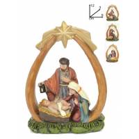 Nativité colorée (12x9x3 cm)