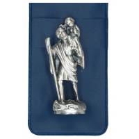 Etui 6 X 3.5 cm / Statue 4 cm St Christophe