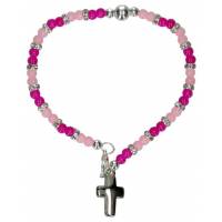 Armband op elastiek Tweekleurig - Kleuren assort. 