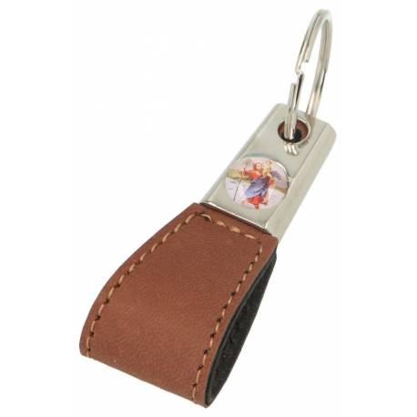 Porte-Clefs Cuir - St Christophe