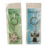 Metalen Guardian Angel sleutelhanger 2 ass 