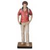 Statue Saint Carlo Acutis en bois - 20 cm - couleur