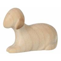 Mouton couché : crèche de Noël en bois Aram pour 10 cm