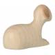 Mouton couché : crèche de Noël en bois Aram pour 10 cm