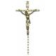 Croix Murale - 15 cm - Métal Doré
