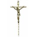 Croix Murale - 15 cm - Métal Doré