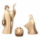 H Familie - kerstgroep in hout Aram 10 cm (4 delig) 