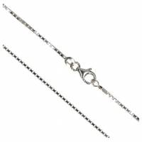 Ketting 55 cm + Karabijnhaak - Zilver + Rhodium 