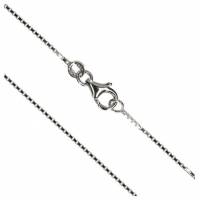 Ketting 45 cm + Karabijnhaak - Zilver + Rhodium 