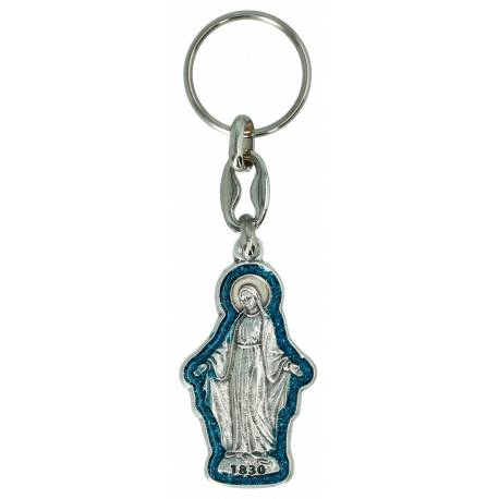 Porte-Clefs - Miraculeuse Email bleu