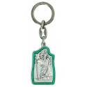 Porte-Clefs - St Christophe Email vert