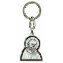 Porte-Clefs - St Padre Pio Email brun